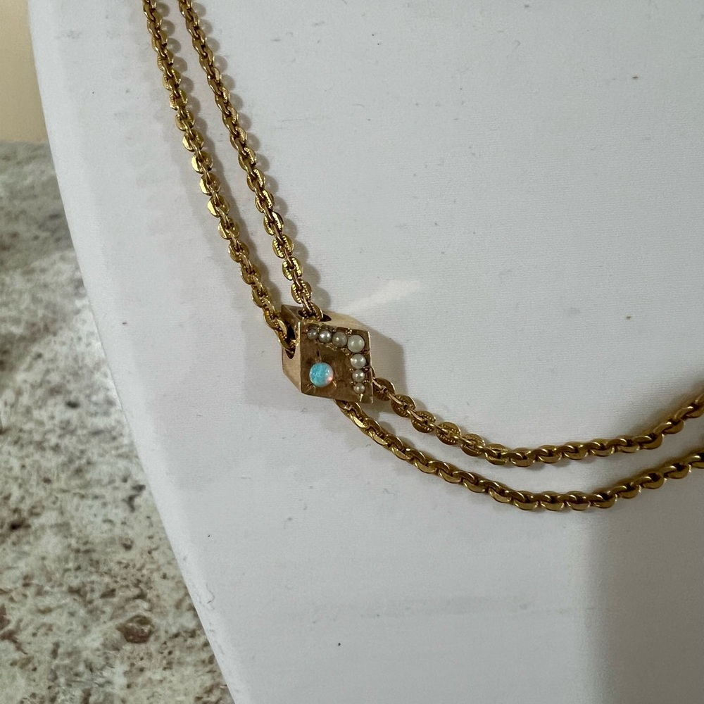 Watch chain with 10K slider